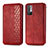 Custodia Portafoglio In Pelle Cover con Supporto S01D per Xiaomi Redmi Note 10T 5G Rosso