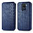 Custodia Portafoglio In Pelle Cover con Supporto S01D per Xiaomi Redmi Note 9 Blu