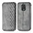 Custodia Portafoglio In Pelle Cover con Supporto S01D per Xiaomi Redmi Note 9 Pro Max Grigio