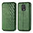 Custodia Portafoglio In Pelle Cover con Supporto S01D per Xiaomi Redmi Note 9S Verde