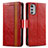 Custodia Portafoglio In Pelle Cover con Supporto S02D per Motorola Moto E32