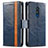 Custodia Portafoglio In Pelle Cover con Supporto S02D per Nokia C3