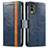 Custodia Portafoglio In Pelle Cover con Supporto S02D per Nokia C32