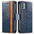 Custodia Portafoglio In Pelle Cover con Supporto S02D per Nokia G22