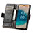 Custodia Portafoglio In Pelle Cover con Supporto S02D per Nokia G22