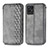 Custodia Portafoglio In Pelle Cover con Supporto S02D per Realme 8i Grigio