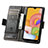 Custodia Portafoglio In Pelle Cover con Supporto S02D per Samsung Galaxy A01 SM-A015
