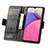 Custodia Portafoglio In Pelle Cover con Supporto S02D per Samsung Galaxy A33 5G