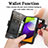 Custodia Portafoglio In Pelle Cover con Supporto S02D per Samsung Galaxy A72 5G