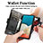 Custodia Portafoglio In Pelle Cover con Supporto S02D per Samsung Galaxy A73 5G