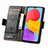Custodia Portafoglio In Pelle Cover con Supporto S02D per Samsung Galaxy F13 4G