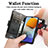 Custodia Portafoglio In Pelle Cover con Supporto S02D per Samsung Galaxy F23 5G