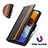 Custodia Portafoglio In Pelle Cover con Supporto S02D per Samsung Galaxy M23 5G