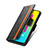 Custodia Portafoglio In Pelle Cover con Supporto S02D per Samsung Galaxy M30s
