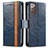 Custodia Portafoglio In Pelle Cover con Supporto S02D per Samsung Galaxy Note 20 5G