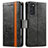 Custodia Portafoglio In Pelle Cover con Supporto S02D per Samsung Galaxy S20 Plus Nero