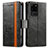 Custodia Portafoglio In Pelle Cover con Supporto S02D per Samsung Galaxy S20 Ultra 5G Nero