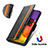 Custodia Portafoglio In Pelle Cover con Supporto S02D per Samsung Galaxy S23 FE 5G