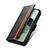 Custodia Portafoglio In Pelle Cover con Supporto S02D per Sharp Aquos wish3