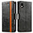 Custodia Portafoglio In Pelle Cover con Supporto S02D per Sony Xperia Ace III