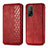 Custodia Portafoglio In Pelle Cover con Supporto S02D per Xiaomi Mi 10T 5G Rosso