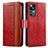 Custodia Portafoglio In Pelle Cover con Supporto S02D per Xiaomi Mi 12T Pro 5G Rosso