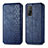 Custodia Portafoglio In Pelle Cover con Supporto S02D per Xiaomi Redmi K30S 5G Blu