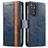 Custodia Portafoglio In Pelle Cover con Supporto S02D per Xiaomi Redmi Note 11 4G (2022)