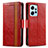 Custodia Portafoglio In Pelle Cover con Supporto S02D per Xiaomi Redmi Note 12 4G Rosso