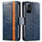 Custodia Portafoglio In Pelle Cover con Supporto S02D per Xiaomi Redmi Note 12S