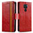 Custodia Portafoglio In Pelle Cover con Supporto S02D per Xiaomi Redmi Note 9