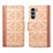 Custodia Portafoglio In Pelle Cover con Supporto S03D per Motorola Moto Edge S30 5G Marrone Chiaro