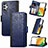 Custodia Portafoglio In Pelle Cover con Supporto S03D per Samsung Galaxy A13 4G