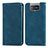 Custodia Portafoglio In Pelle Cover con Supporto S04D per Asus Zenfone 7 Pro ZS671KS Blu