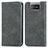 Custodia Portafoglio In Pelle Cover con Supporto S04D per Asus Zenfone 7 Pro ZS671KS Grigio