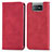 Custodia Portafoglio In Pelle Cover con Supporto S04D per Asus Zenfone 7 ZS670KS Rosso
