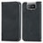 Custodia Portafoglio In Pelle Cover con Supporto S04D per Asus ZenFone 8 Flip ZS672KS Nero