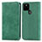 Custodia Portafoglio In Pelle Cover con Supporto S04D per Google Pixel 5a 5G Verde