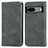 Custodia Portafoglio In Pelle Cover con Supporto S04D per Google Pixel 7 5G Grigio