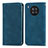 Custodia Portafoglio In Pelle Cover con Supporto S04D per Huawei Honor 50 Lite Blu