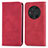 Custodia Portafoglio In Pelle Cover con Supporto S04D per Huawei Honor Magic3 5G Rosso