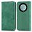 Custodia Portafoglio In Pelle Cover con Supporto S04D per Huawei Honor Magic5 Lite 5G Verde