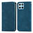 Custodia Portafoglio In Pelle Cover con Supporto S04D per Huawei Honor X6S Blu