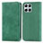 Custodia Portafoglio In Pelle Cover con Supporto S04D per Huawei Honor X8 4G Verde