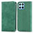 Custodia Portafoglio In Pelle Cover con Supporto S04D per Huawei Honor X8 5G Verde