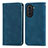 Custodia Portafoglio In Pelle Cover con Supporto S04D per Huawei Nova 10 Blu