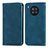 Custodia Portafoglio In Pelle Cover con Supporto S04D per Huawei Nova 8i Blu