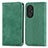 Custodia Portafoglio In Pelle Cover con Supporto S04D per Huawei Nova 9 SE Verde