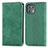 Custodia Portafoglio In Pelle Cover con Supporto S04D per Motorola Moto Edge 20 Lite 5G Verde