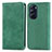 Custodia Portafoglio In Pelle Cover con Supporto S04D per Motorola Moto Edge Plus (2022) 5G Verde